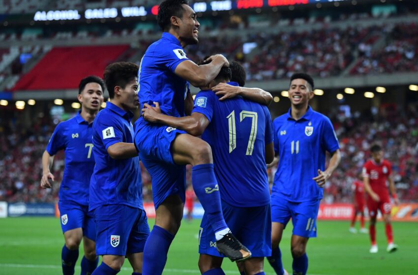 ทีมชาติไทย บุกชนะ สิงคโปร์ 3-1 คว้าชัยคัดบอลโลก