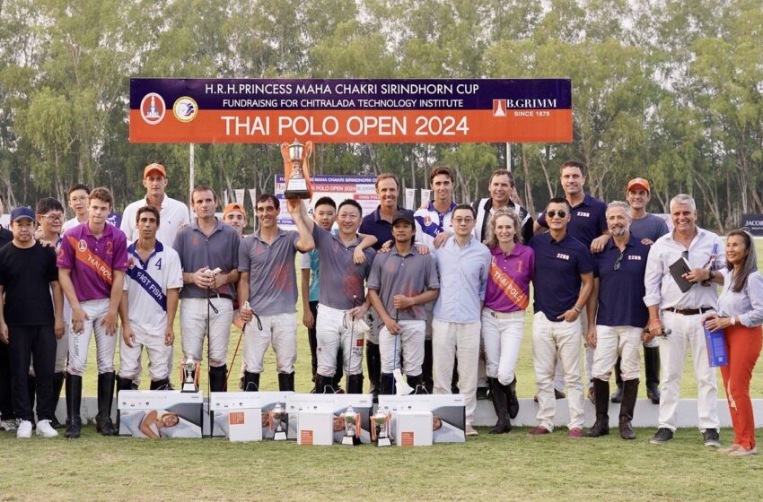  ทีมแทงโปโล (TANG POLO) จากสาธารณรัฐประชาชนจีนคว้าแชมป์การแข่งขันขี่ม้าโปโลการกุศล “บี.กริม ไทย โปโล โอเพ่น 2024”