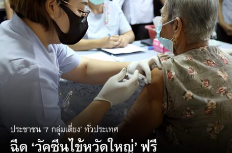 กระทรวงสาธารณสุข-สปสช.ชวนคนไทย 7 กลุ่มเสี่ยงทั่วประเทศทุกสิทธิการรักษา ฉีดวัคซีนไข้หวัดใหญ่ตามฤดูกาลประจำปี 2567 ไม่เสียค่าใช้จ่าย