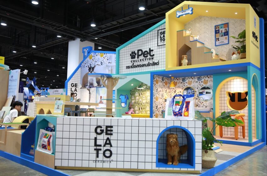  Gelato Ceramica โชว์นวัตกรรมใหม่ล่าสุดรายแรกในโลก กระเบื้องสำหรับสัตว์เลี้ยง Safe Paws Tech ในงาน PET EXPO THAILAND 2024