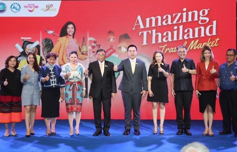  รมว.เสริมศักดิ์ ร่วมกับผู้ว่า ททท. จับมือพันธมิตรท่องเที่ยว เสนอ ”Soft Power เสน่ห์ไทย“ ในงาน Amazing Thailand Travel Market พร้อมขายทั้ง ออนไลน์ ออฟไลน์ หวังผลักดันเที่ยวเมืองไทยตลอดทั้งปี