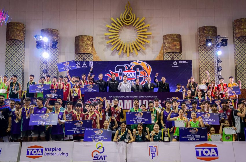  “อิคคิว” นำ “นนท์วิทย์” คว้าแชมป์ Grand Final “คริสเตียน” ฮอตเหมา 2 รุ่นปิดงานชูต TOA 3 x 3